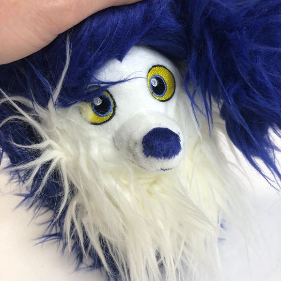 Disney Junior Jr Vampirina Blue White Fuzzy Wolfie 9" Dog Stuffed Animal Toy Plu - Picture 2 of 7